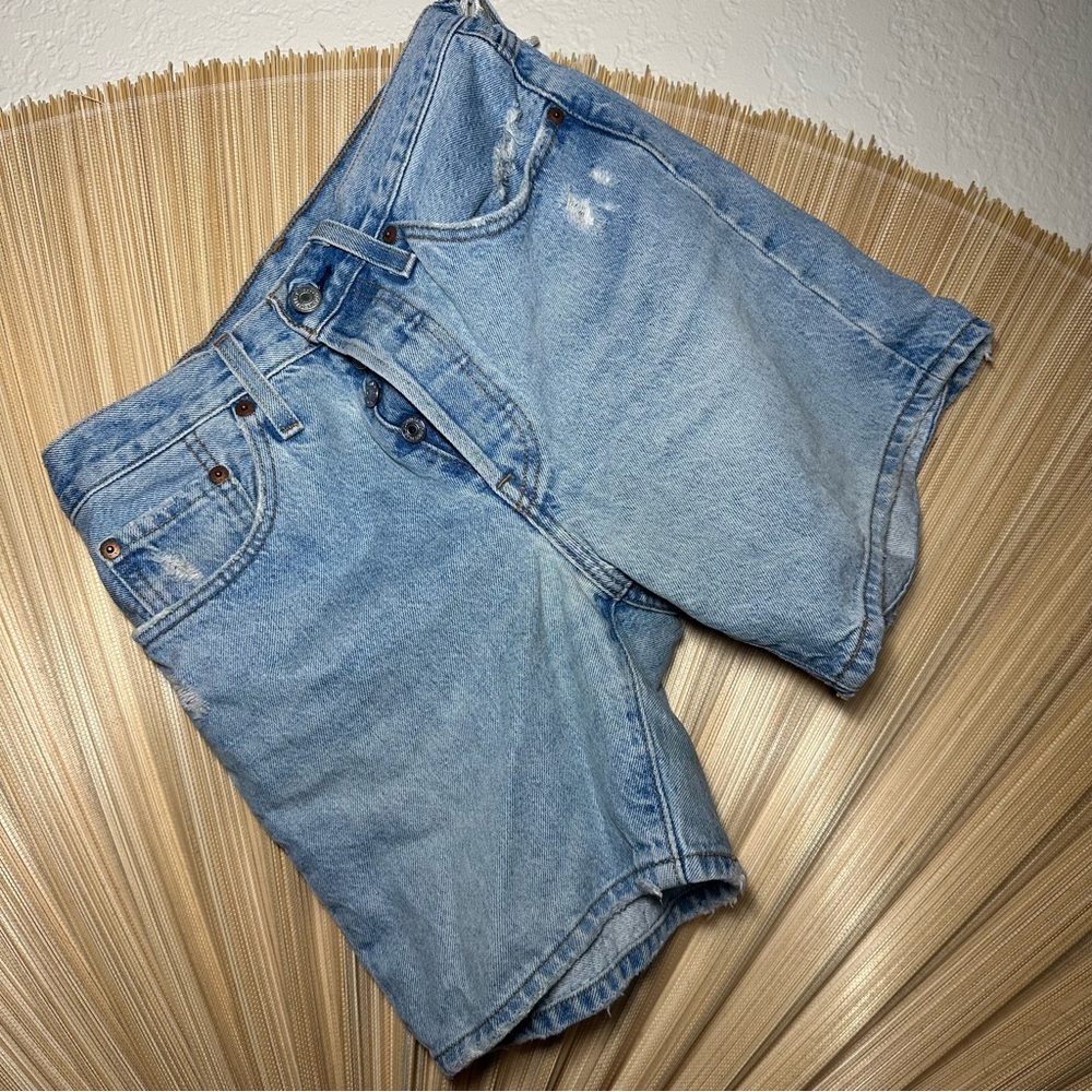 Levi's Light Blue Denim Shorts